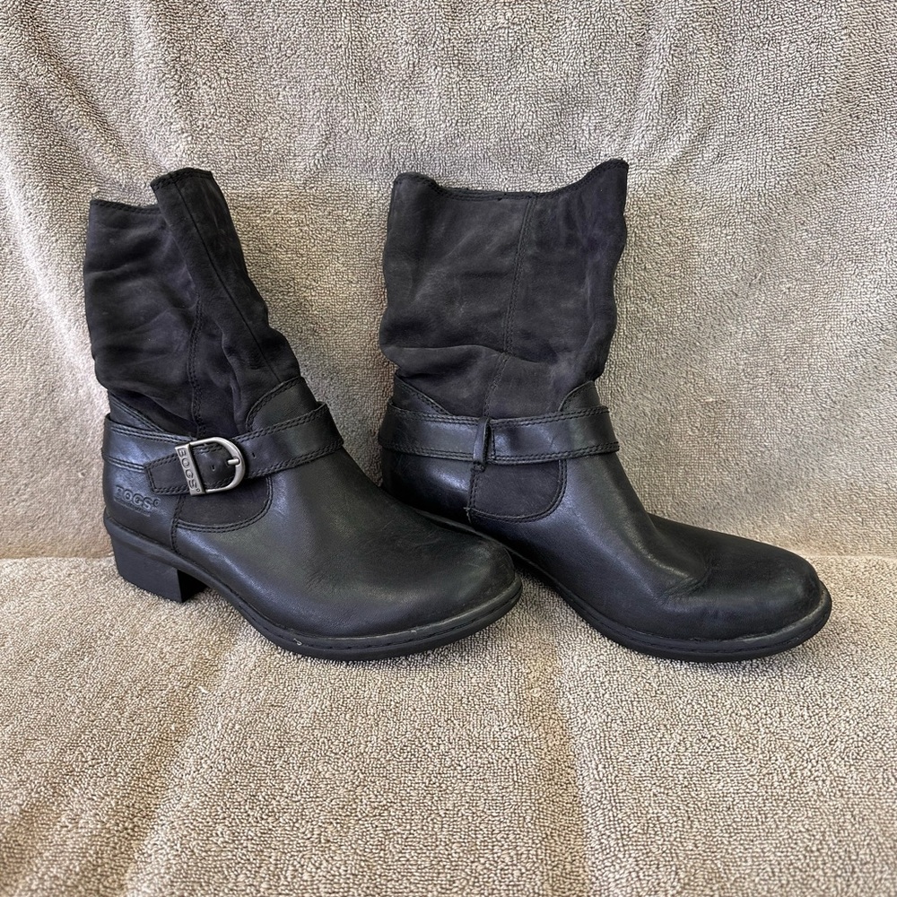Bogs Black Heeled Women's Boots